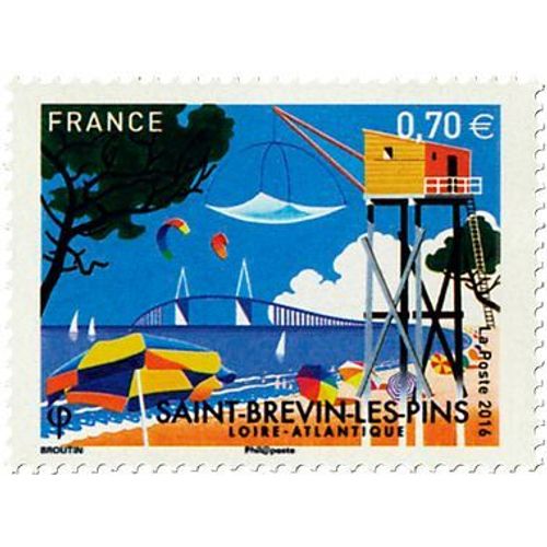 Saint Brévin Les Pins Commune Côtière De Loire-Atlantique Année 2016 N° 5047 Yvert Et Tellier Luxe