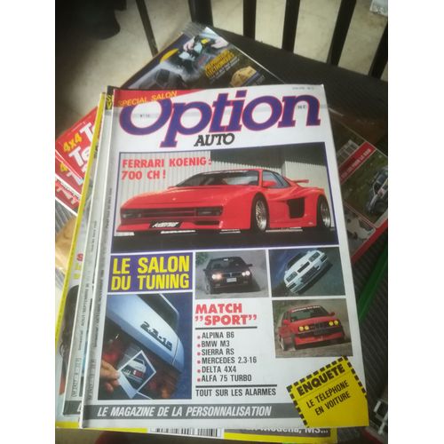 Option Auto 13 De 1986 Koenig,Bmw Alpina B6,Ford Sierra Rs Cosworth,Bmw M3,Mercedes 190 2.3 16,Alfa 75 Turbo,Lancia Delta 4x4