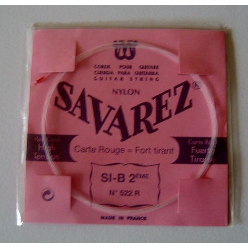 Corde Savarez, Guitare Classique, 522 Tirant Fort, Corde: Si 2