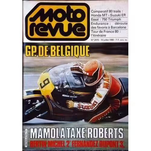 Moto Revue 2470 De 1980 Triumph 750 Bonneville,Honda Mt8,Suzuki Er80
