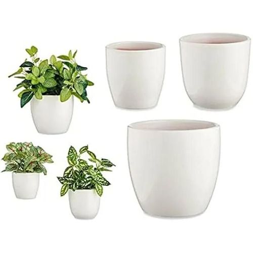 Ensemble De Pots De Fleurs Ibergarden - Multicolore - Standard - 22,5 X 22,5 X 19 Cm - Plastique