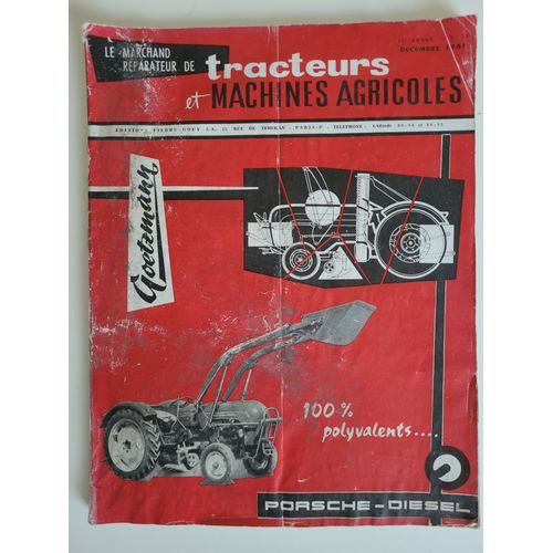 Revue Le Marchand Reparateur De Tracteurs Et Machines Agricoles N°12 Décembre 1961