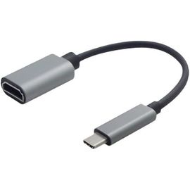 GOTHICANA BY EMPAdaptateur Usb-C Vers Hdmi 4K, Streaming Vidéo Depuis Ordinateur Portable, Pc, Netflix, Youtube Vers Tv, Projecteur