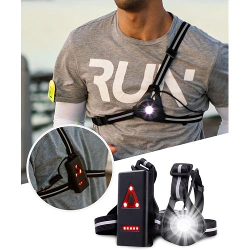 Gothicana By Emplampe Frontale Rechargeable Usb Pour Course À Pieds Avec Éclairage Led De 500 Lumens, Angle Réglable À 90 Degrés, Et 3 Modes. Lampe Pectorale Étanche, Idéale Pour Les Activités Sporti