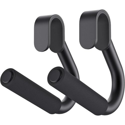 Lot De 2 Poignées Multifonctionnelles En Tube D'acier Robuste Pour Barres De Traction, Haltères Et Bandes De Résistance, Poignées Confortables Recouvertes De Mousse Pour Plus De Facilité