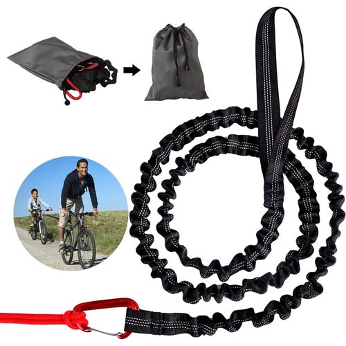 Barre De Remorquage Velo-Corde Remorquage Velo, Laisse Rétractable De 3 Mètres Avec Une Capacité De Charge De 500 Lb Pour Vélo Vtt Pour Enfants