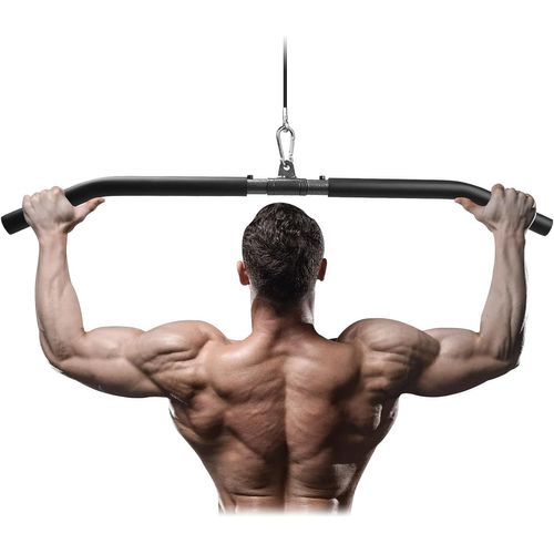 Barre Tirage Musculation, Détachable Barre Tirage Longue Barre Tirage Dos Musculation Barre Tirage Pour Biceps Triceps Barre De Traction Avec Articulation Pivotante