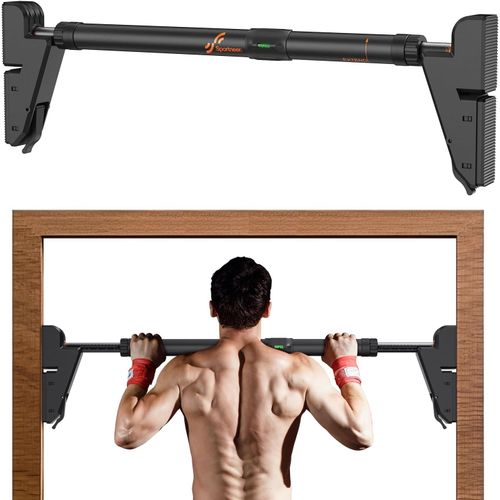Barre De Traction Mécanisme De Verrouillage Réglable En Largeur, Barre De Traction Sans Vis ¿ Barre De Traction Pour Porte Avec Confort Antidérapant Pour Entraînement À La Maison, Salle De