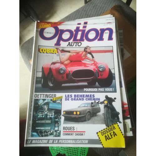 Option Auto 10 De 1986 Alfa Gamme,Transporter Oettinger,Golf 2000 16,Mercedes 2.6 16,Ac Cobra Pgo,Sbarro Tipo P4