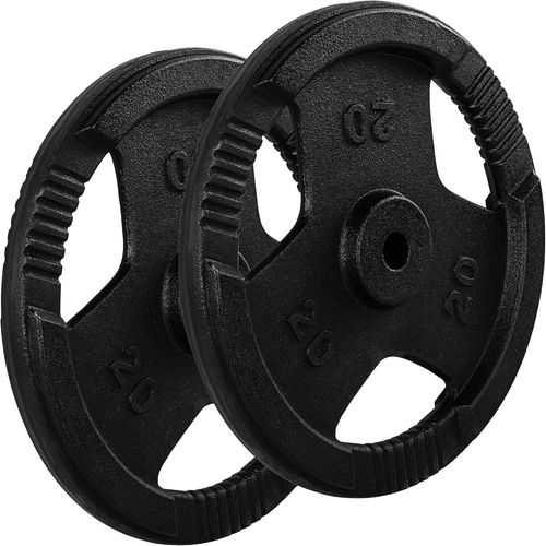 Ensemble De Disques D'Haltères Pro En Fonte Avec Poignée 0,5Kg À 20,0Kg, Perçage 30/31 Mm Norme Standard, Ensemble De Disques De Poids Testé Contre Les Substances Nocives Poids Haltères