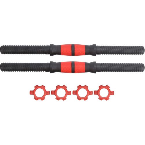 Barres D'haltères De Fitness, Barres D'haltères De 40cm, Poignées D'haltères De Levage De Poids Avec 4 Écrous Equipement De Fitness