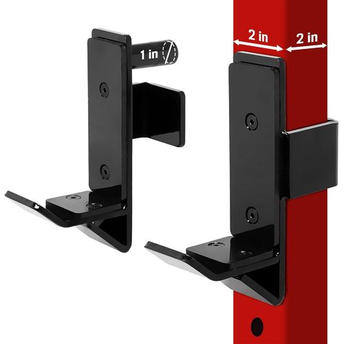 J Crochet Power Cages - Supports De Squat En Acier 2x2/3x3 Avec Protection Uhmw Pad - Attachements De Rack À Squat Pour Home Gym - Barre Musculation
