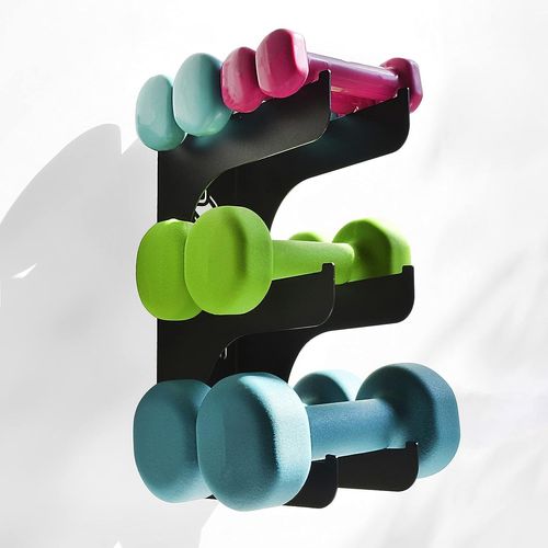 | Support Halteres | 3 Niveaux | 100% Acier | Fabriqué En Europe | Rack Musculation | Musculation Homme | Home Gym | Sport Maison | Support Poids Musculation | Rack Haltere