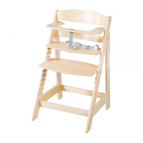 Roba Chaise Haute Évolutive Sit Up Flex - Utilisable Jusqu'à La Chaise D'adolescent - Bois Naturel