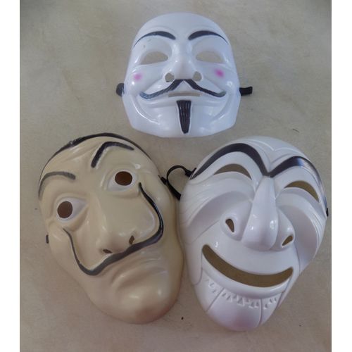 3 Masques Anonymous Et/Ou La Casa De Papel