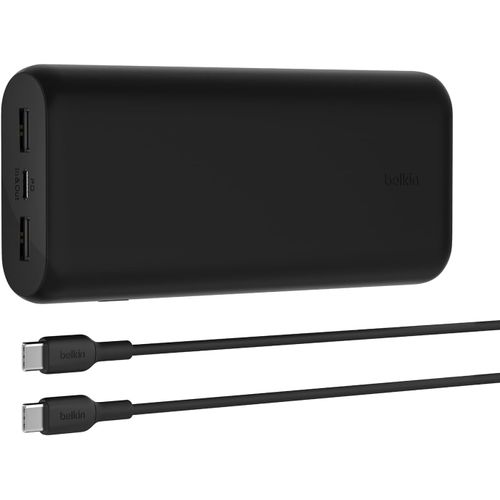 Cloudds_Boostcharge Batterie Externe 20000mah 3 Ports Avec Pd 20w,Power Bank,Batterie Portable Pour Iphone 16,15,14,13,12,Airpods,Galaxy,Pixel,Etc.,Design Compact,Câble Usb-C Vers Usb-C