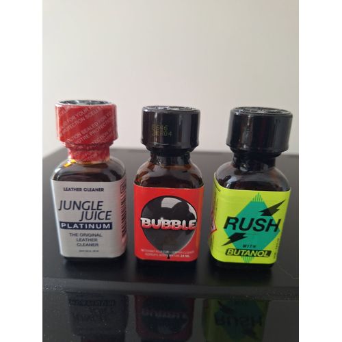 Poppers Platinium - Bubble - Rush Butanol 25 Ml Lot De 3 Flacons