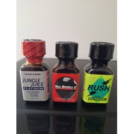 Poppers Platinium - Bubble - Rush Butanol 25 Ml Lot De 3 Flacons