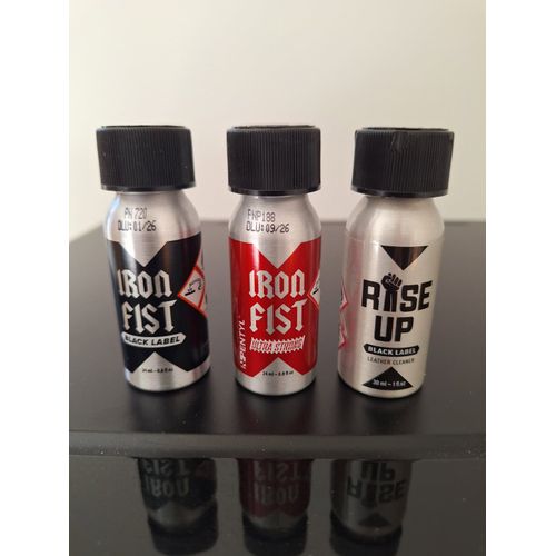 Poppers Iron Fist Black Label - Ultra Strong 25 Ml - Rise Up Black Label 30 Ml