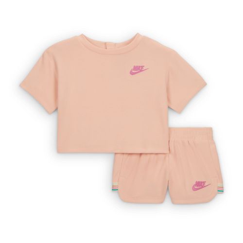 Ensemble Deux Pièces En Molleton « Let's Roll » Nike Pour Bébé (12 - 24 Mois) - Rose - 24m