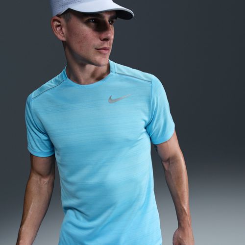 Haut De Running À Manches Courtes Nike Miler Pour Homme - Bleu - L