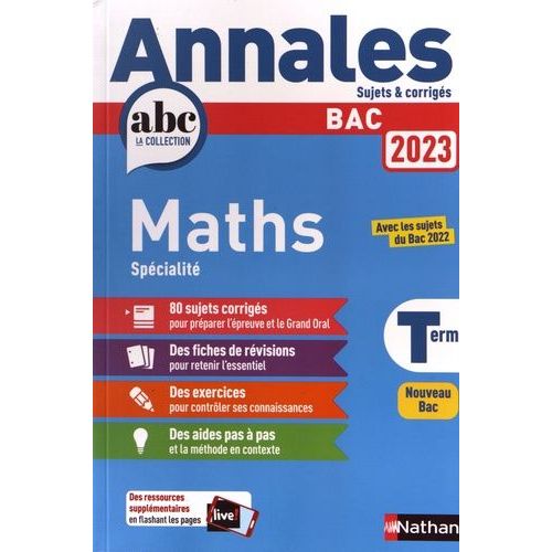 Annales Bac Mathématiques Term Spécialité - Sujets & Corrigés