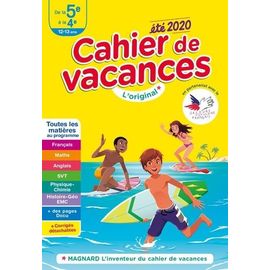 Cahier De Vacances Été De La 5e À La 4e