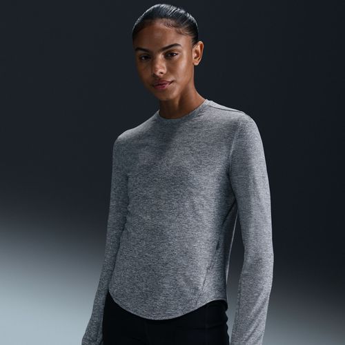 Haut De Running À Manches Longues Et Col Ras-Du-Cou Dri-Fit Anti-Uv Nike Swift Pour Femme - Gris - S (Fr 38-40)