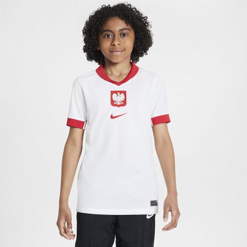 Maillot De Foot Replica Nike Dri-Fit Pologne 2024/25 Stadium Domicile Pour Ado - Blanc - M