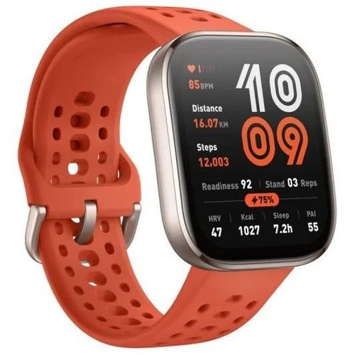 Amazfit Bip 6 Reloj Smartwatch 1.97" 2000nits Mapas Offline 140 Deportes Rojo