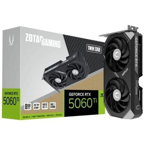 ZOTAC GAMING GeForce RTX 5060 Ti 8GB Twin Edge - Carte graphique - GeForce RTX 5060 Ti - 8 Go GDDR7 - PCIe 5.0 x8 - 3 x DisplayPort, HDMI