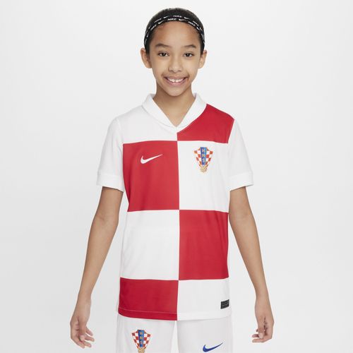 Maillot De Foot Replica Nike Dri-Fit Croatie 2024/25 Stadium Domicile Pour Ado - Blanc - Xs