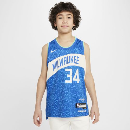 Maillot Nike Dri-Fit Nba Swingman Giannis Antetokounmpo Milwaukee Bucks 2023/24 City Edition Pour Ado - Bleu - L