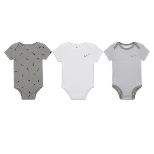 Lot De Trois Bodys Différents Nike E1d1 Pour Bébé (0-9 Mois) - Gris - 3-6m