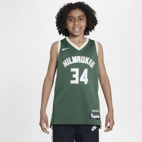 Maillot Nike Nba Swingman Milwaukee Bucks 2023/24 Icon Edition Pour Ado - Vert - Xl