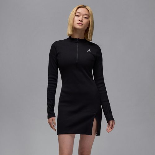 Robe À Manches Longues Et Demi-Zip En Maille Jordan Pour Femme - Noir - S (Fr 38-40)