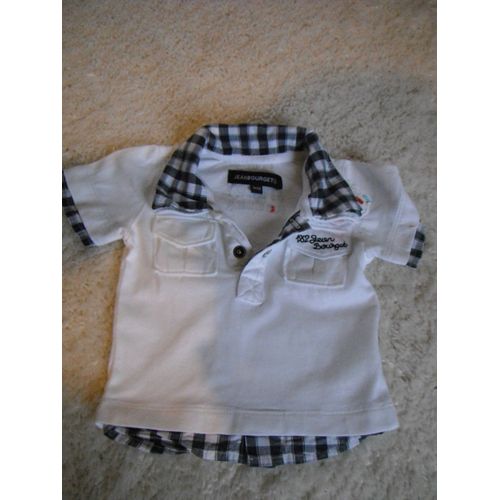 T.Shirt Garçon En Forme De Polo Taille 3/6 Mois Idée Cadeau