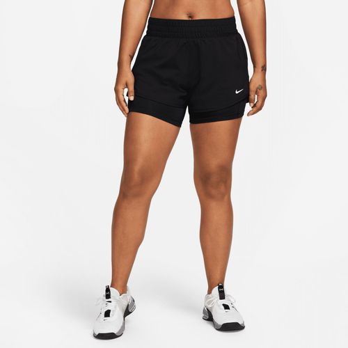 Short 2-En-1 À Taille Mi-Basse 8 Cm Dri-Fit Nike One Pour Femme - Noir - M (Fr 42-44)
