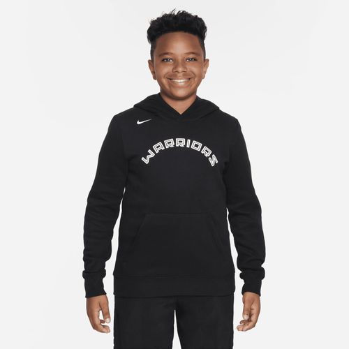 Sweat À Capuche En Tissu Fleece Nike Nba Golden State Warriors City Edition Pour Ado - Noir - M