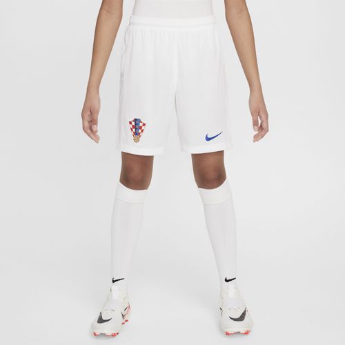Short De Foot Replica Nike Dri-Fit Croatie 2024/25 Stadium Domicile/Extérieur Pour Ado - Blanc - Xs