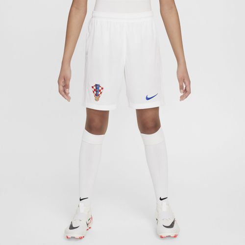 Short De Foot Replica Nike Dri-Fit Croatie 2024/25 Stadium Domicile/Extérieur Pour Ado - Blanc - M