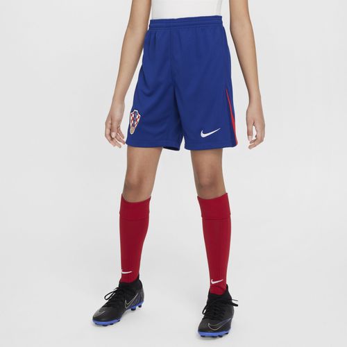 Short De Foot Replica Nike Dri-Fit Croatie 2024/25 Stadium Domicile/Extérieur Pour Ado - Bleu - Xs