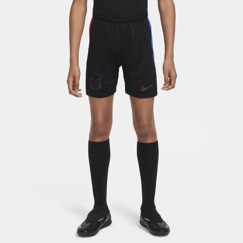 Short De Foot Replica Nike Dri-Fit Fc Barcelona 2024/25 Stadium Extérieur Pour Ado - Noir - Xs