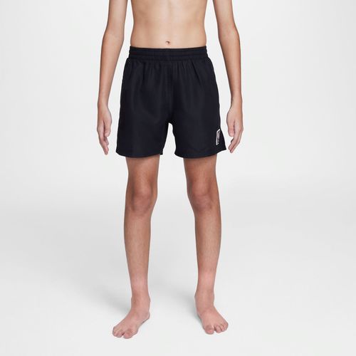 Short De Volley Avec Sous-Short Intégré 10 Cm Nike Swim Breaker Pour Ado (Garçon) - Noir - Xs
