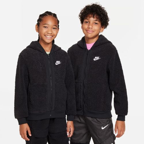Sweat À Capuche D'hiver À Zip Nike Sportswear Club Fleece Pour Ado - Noir - S