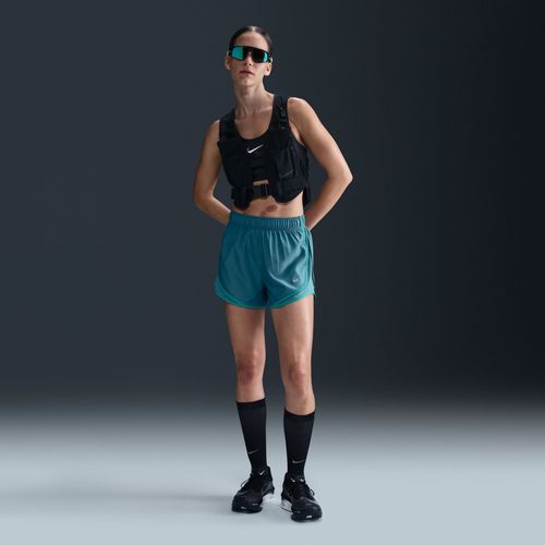Short De Running Dri-Fit Taille Mi-Haute Avec Sous-Short Intégré Nike Tempo Pour Femme - Bleu - S (Fr 38-40)