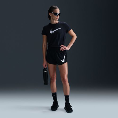 Short De Running Taille Mi-Haute Avec Sous-Short Intégré Dri-Fit Nike One Pour Femme - Noir - S (Fr 38-40)