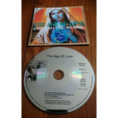 Cd Single Age Of Love " The Age Of Love "2 Titres De 1992 Made In France ,Polygram ,Electronic Trance