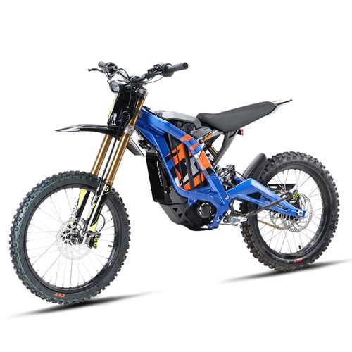 Moto Électrique Surron Light Bee 2025 8000w 60v 40ah 75km/H 266n.M 70/100-19 Off Road 75km Moto Tout-Terrain À Suspension Complète - Bleu