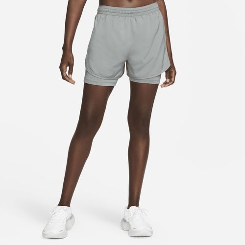 Short De Running 2-En-1 Nike Tempo Luxe Pour Femme - Gris - Xs (Fr 34-36)